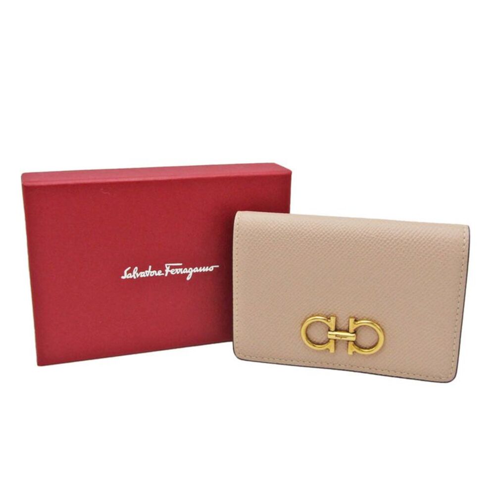 Salvatore Ferragamo Gancini Pink Leather Wallet (Pre-Owned) - Picture 6 of 11